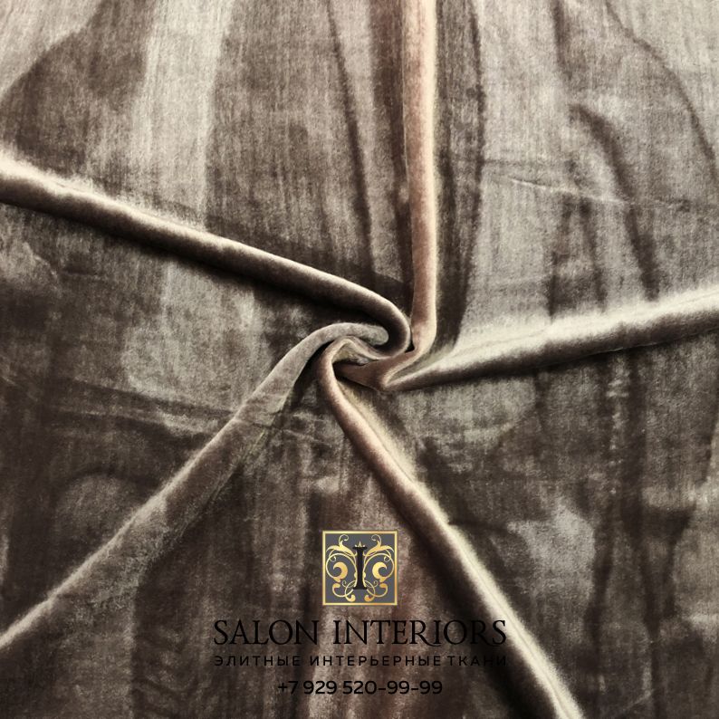 Ткань БАРХАТ SILK Арт KS26 Цвет Грязно-розовый шир 140см