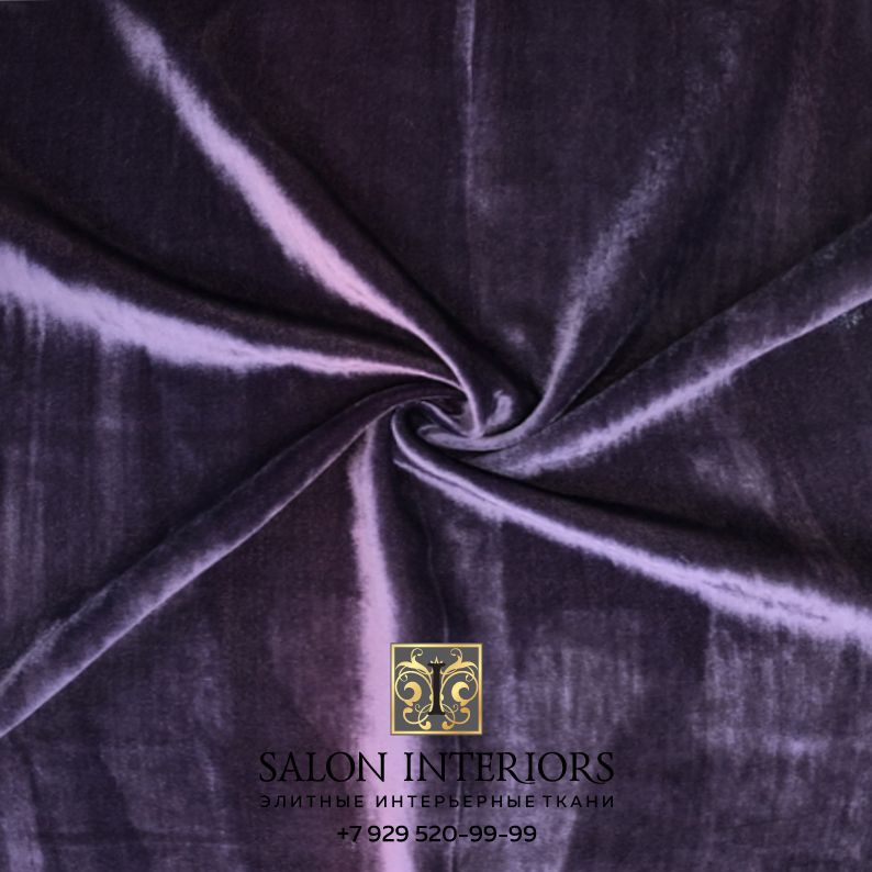 Ткань БАРХАТ SILK Арт KS16 Цвет Фиолетовый шир 140см