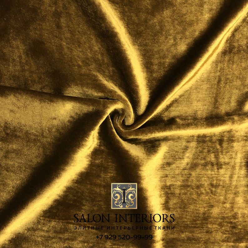 Ткань БАРХАТ SILK Арт P4 Цвет Табачный шир 140см 