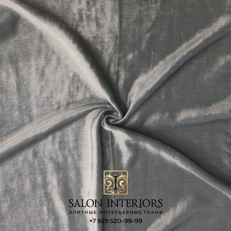 Ткань БАРХАТ SILK Арт 31306-21 Цвет Голубой шир 140см