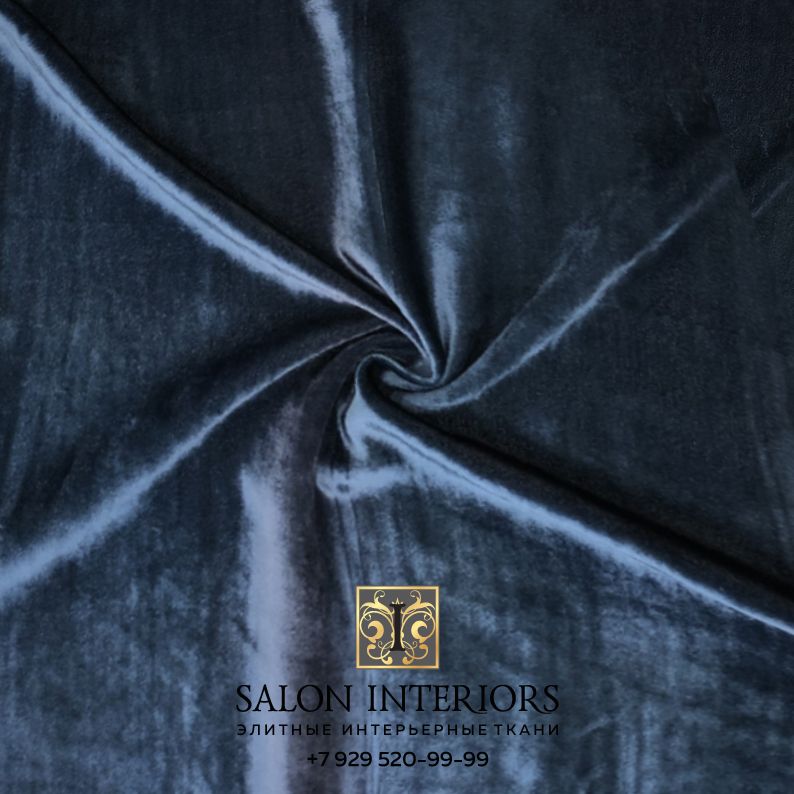 Ткань БАРХАТ SILK Арт KS24 Цвет Бирюзовый шир 140см